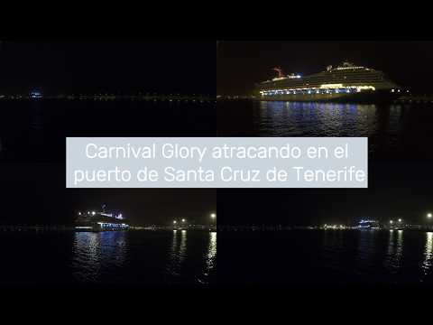 Carnival Glory atracando en el puerto de Santa Cruz de Tenerife