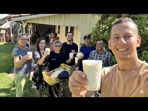VOCÊ TERIA CORAGEM? Bebemos leite tirado na hora (com espuma!) uma delicia 😋 no Sítio do Tatá 