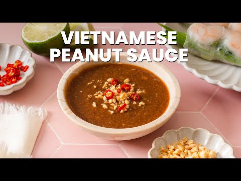 How to make Vietnamese Peanut Sauce (10 minute recipe)
