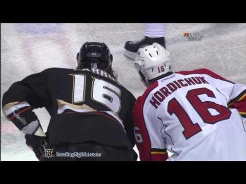 Darcy Hordichuk vs George Parros Dec 1, 2010