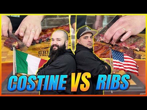 Sfida American Ribs VS Costine di Maiale alla Griglia all'Italiana | Grigliare Duro