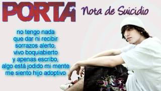 Porta Ft. Soma - Nota de Suicidio (Letra)