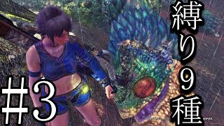 ９種の縛りでストーリークリア！【MHWI】#3