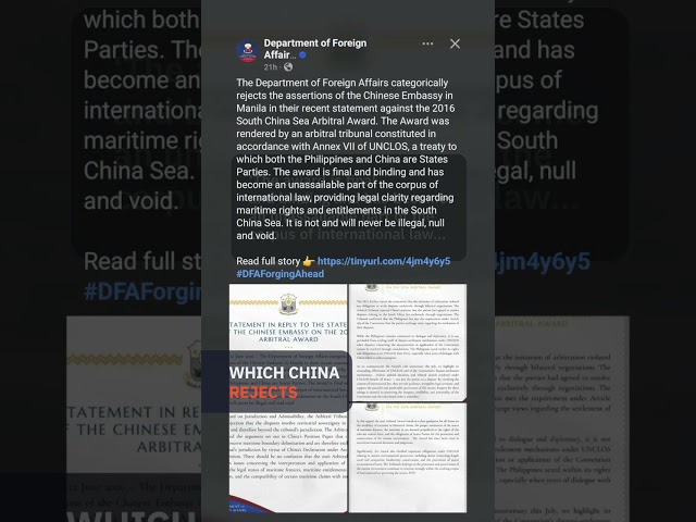 PH ‘categorically rejects’ Beijing claims on South China Sea award: It ...