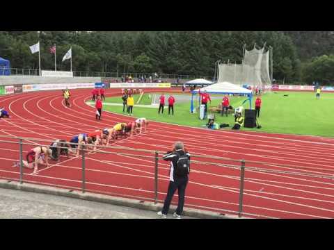 NM friidrett 2016 div starter 100m