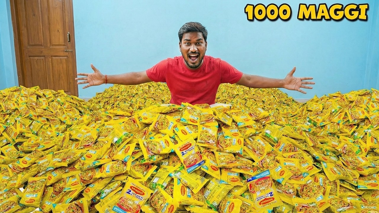 I Cooked 1000 Packets of MAGGI! 😱 World Record?