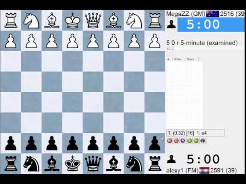 Blitzgame #167: GM MegaZZ vs FM alexy1 - Live Commentary