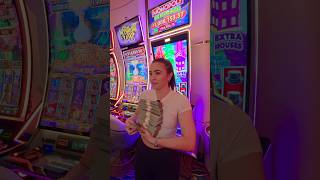 Every Gamblers DREAM!!! #slots #vegas #casino
