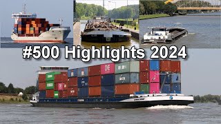 Highlights 2024 - Video Nr. 500 - Schiffe - Kanal / Schleusen / Rhein 