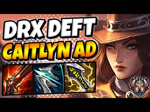 Deft Caitlyn vs Xayah ADC [ Quadrakill ] Patch 12.6 Korea Challenger ✅