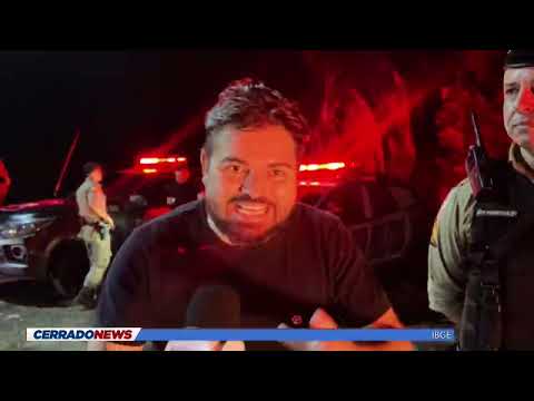 Polícia Militar de Goiás uma simulação de assalto a Bancos em Corumbaíba.