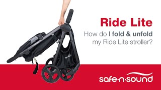 Safe-n-Sound Ride Lite & Move EZ: How to fold & unfold stroller