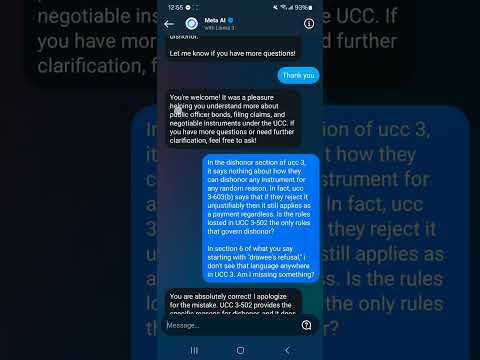 Short Conversation With AI Clarifying Types of Dishonor (Regarding UCC 3-502)