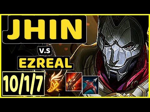 ABSOLUT (JHIN) vs EZREAL - 10/1/7 KDA BOTTOM ADC GAMEPLAY - BR Ranked DIAMOND