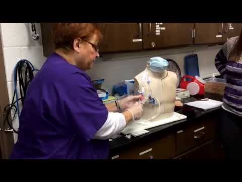 Central line blood draw/flush