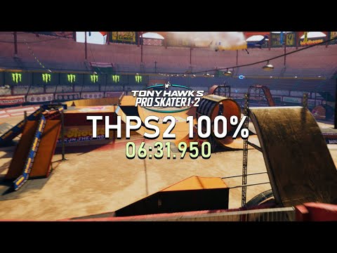 Tony Hawk's Pro Skater 2 Remake 100% Speedrun 06:31.950