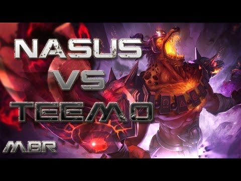 Infernal Nasus Vs Teemo Top Lane - Season 4 League of Legends Gameplay - HD