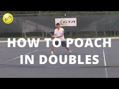 テニスのヒント：ダブルスでポーチする方法 - ネット支配動画 #2 (Tennis Tip: How To Poach In Doubles - Net Domination Video #2)