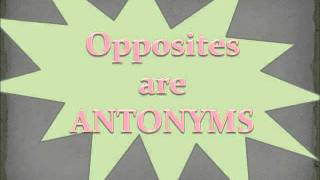 Antonyms are Opposites.wmv