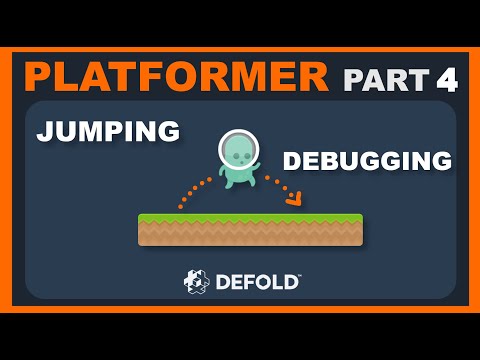 Platformer Defold Tutorial 4 - Jumping, debugging preview image