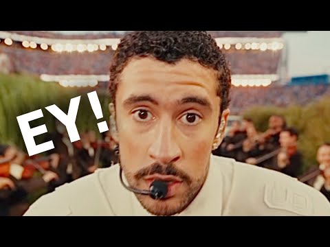 Every “EY” Bad Bunny Said at the Super Bowl Halftime Show