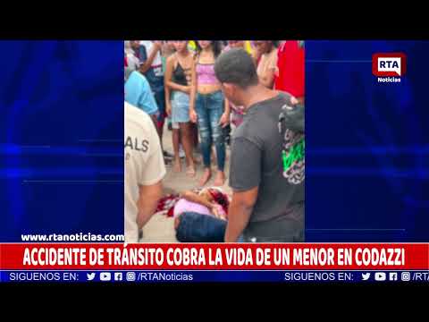 ACCIDENTE DE TRÁNSITO COBRA LA VIDA DE UN MENOR EN CODAZZI