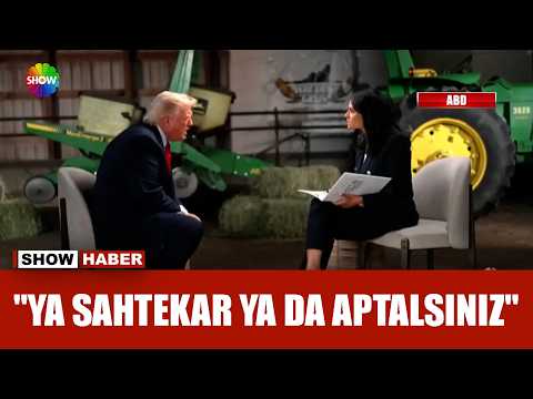 Trump canlı yayını terk etti!