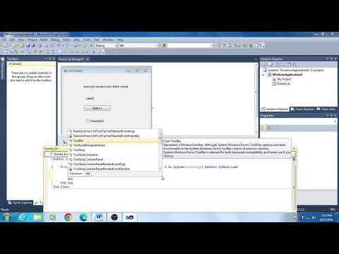 Tooltip Vb Net Visual Basic Tutorials