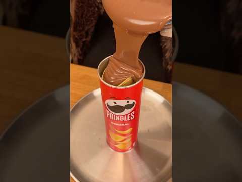 Poor BF vs Rich GF Pringles Chocolate hack 🍟🍫