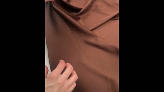 8028-17 Искусственный шёлк цвет Коричневый 100 гр/м2, 150 см на YouTube