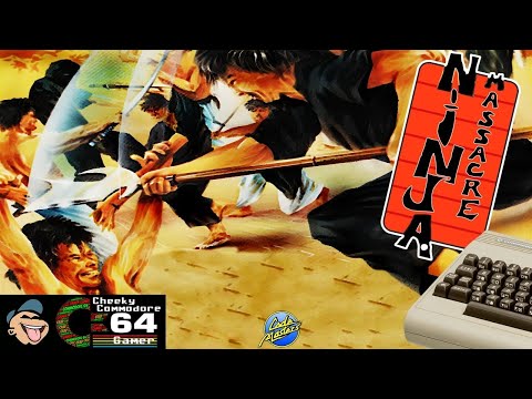 NINJA MASSACRE – Commodore 64 (1989) | Codemasters’ Top-Down Gauntlet-Style Action