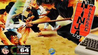 NINJA MASSACRE – Commodore 64 (1989) | Codemasters’ Top-Down Gauntlet-Style Action