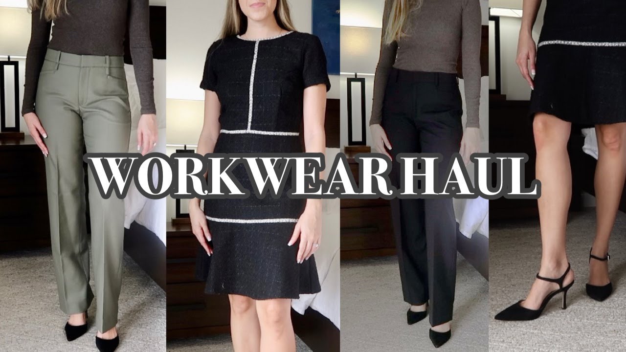 Business Professional Haul! | Banana Republic LIDO vs. SIENA Straight Italian Wool Pant + Ann Taylor