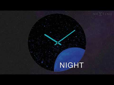 NeXtime Globe Dome Glow in the Dark Wall Clock - 3176