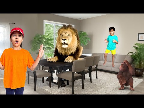 Wild Animal Video for Kids | Learn Animal Names & Sounds | Educational Fun with Atrin & Soren