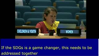 Sehnaz Kiymaz’s intervention at the General Debate,  HLPF 2016: http://webtv.un.org