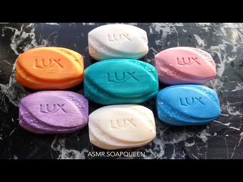 7 LUX SOAPS in different colors- HARD HARD HARD soap cutting ASMR