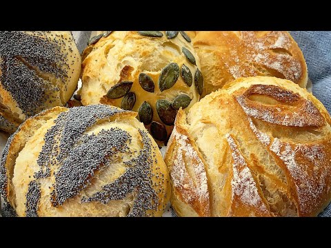 🌾Fluffige Weizenbrötchen mit Waldhonig🍯🌾außen schön knusprig und innen super soft😍