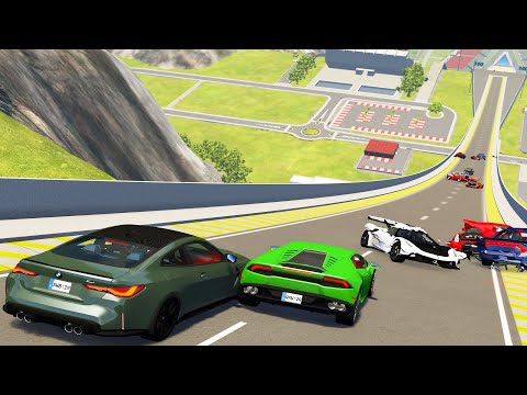 Big Ramp Jumps with Expensive Cars #6 - BeamNG Drive Crashes | DestructionNation