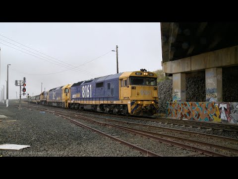 7737V Pacific National Grain Train Departs Gheringhap Loop (4/1/2022) - PoathTV Australian Railways
