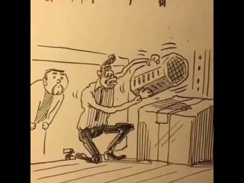 Otobüs Şoförü ve Muavinin Ölü Kediyi İzmir'e Götürme Hikayesinin Karikatürize Versiyonu