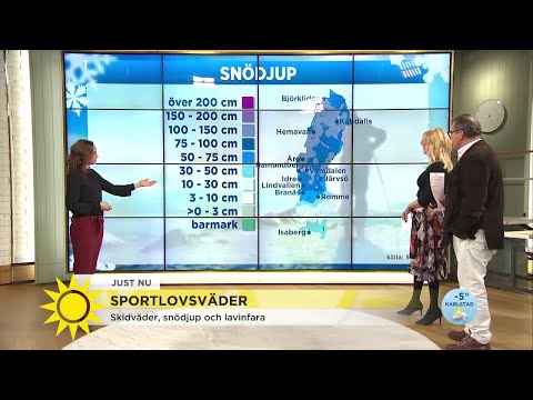 Så blir sportlovsvädret – här blir det påfyllning av snön - Nyhetsmorgon (TV4)