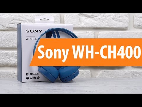 Наушники Sony WHCH400L.E синий - Видео