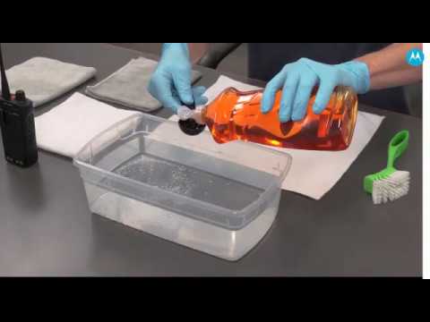 Limpie y Desinfecte Radios de Dos Vías, Cámaras Corporales y Accesorios de Motorola