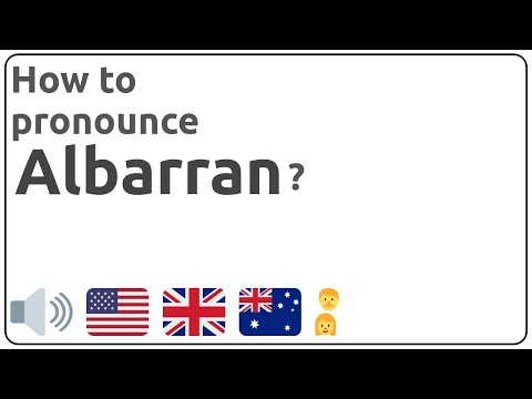 How to pronounce Albarran in english?