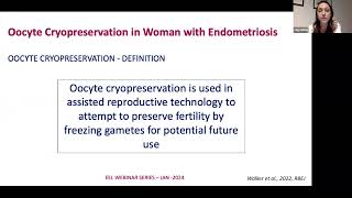 EEL Webinar: Do women use thier frozen oocytes? Ezgi Darici / Isabella Chanavaz Lacheray