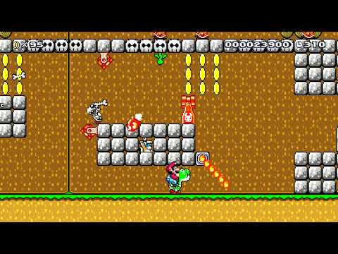 Mushroom Kingdom Shoot-out by PacManDice - SUPER MARIO MAKER - NO COMMENTARY 1bd