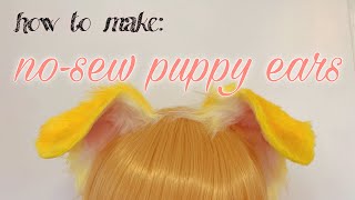 How to Make No-Sew Puppy Ears for Cosplay
