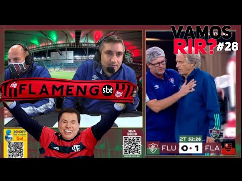 VAMOS RIR?  REAÇÃO DA FLU TV EM FLAMENGO 1X0 FLUMINENSE