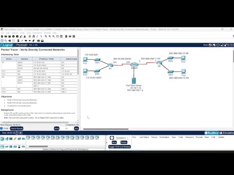 1.5.10 Packet Tracer - Verify Directly Connected Networks.pka